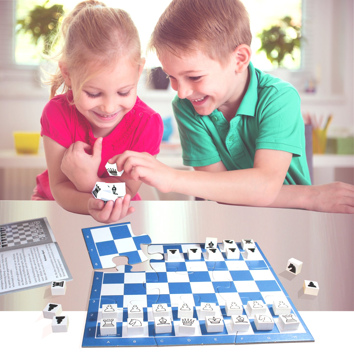 Chess Junior - Das Schachspiel für Kinder ab 5 Jahren, Tischspiel, 26x26cm